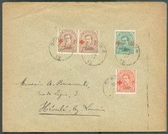 CROIX-ROUGE 1918 - 1c., 2c. (x2) Et 5c. Obl. Sc BORNHEM Sur Lettre Du 14-IV-1919 Vers Héverlé (Louvain) - 20401 - 1918 Croce Rossa