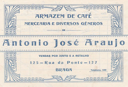 MY BOX 2 - PORTUGAL COMMERCIAL DOCUMENT  - BRAGA - CAFÉ - COFFEE - Portugal