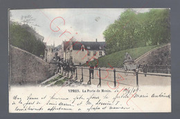 Ypres - La Porte De Menin (colorisée) - Postkaart - Ieper