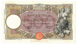 500 LIRE CAPRANESI MIETITRICE TESTINA FASCIO ROMA 22/11/1940 QSPL - Andere