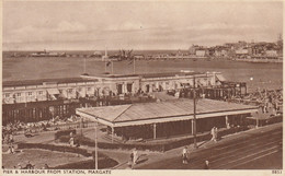 MARGATE -PIER AND HARBOUR FROM STATION - Margate