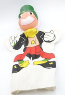 Vintage HAND PUPPET : WALT DISNEY DOLLS FAMOSA SPAIN : PINOCCHIO JIMINY CRICKET -  RaRe - 1960's - Marionnette - Marionetas
