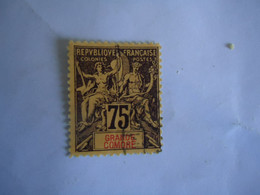 GRADE COMORE  COLONIES USED STAMPS 75C - Otros & Sin Clasificación