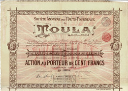 Titre De 1895 - Société Anonyme Des Hauts-Fourneaux De Toula - Russie Centrale - Déco - Rusland