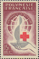 660093 HINGED POLINESIA FRANCESA 1963 CENTENARIO DE LA CRUZ ROJA INTERNACIONAL - Gebruikt