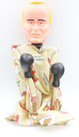 Vintage HAND PUPPET : BOXING PUNCHING POLITICIANS : PRESIDENT BUSH USA -  RaRe - 1980's - Marionnette - Marionetas