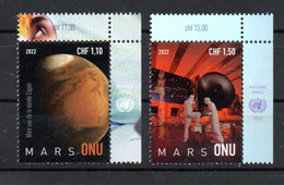 NATIONS UNIES - UNITED NATIONS - 2022 - GENEVE - GENEVA - LA PLANETE MARS - PLANET MARS - - Unused Stamps