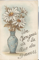 Themes Div-ref MM424- Carte Avec Veritables Paillettes -un Bonjour De La Rue Des Dames - Paris 17eme - - Arrondissement: 17