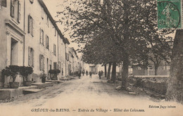 CPA-04-GREOUX LES BAINS-Entrée Du Village-Hôtel Des Colonnes - Gréoux-les-Bains