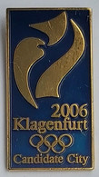 Olympic Games Candidate City KLAGENFURT 2006 Austria   PIN A12/4 - Jeux Olympiques