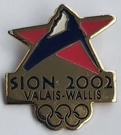 Winter Olympics Switzerland Sion Valais - Wallis (Candidate) 2002   PIN A12/4 - Jeux Olympiques