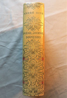 ANDRE GIDE, Poésie, Journal, Souvenirs. Tome 1 &2. NRF. Cartonnage P.Bonnet. 1952. - La Pleiade