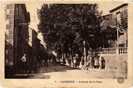 CPA CAPENDU Avenue De La Gare (618191) - Capendu