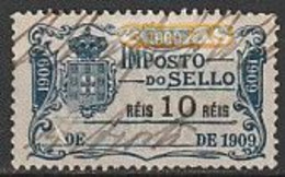 Fiscal/ Revenue, Portugal, 1909 - Imposto Do Sello -|- 10 Rs. - Gebruikt