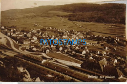 195969 SWITZERLAND VALLORBE VIEW GENERAL AERIAL POSTAL POSTCARD - Orbe