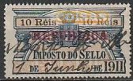 Fiscal/ Revenue, Portugal, 1911 - Imposto Do Sello, República -|- 10 Rs - Used Stamps