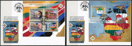 Sierra Leone 2018, 100th Balcanic States, Flags, Maps, 4val In BF +BF In 2FDC - Covers