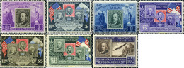 571389 HINGED SAN MARINO 1947 CENTENARIO DEL SELLO DE LOS ESTADOS UNIDOS - Used Stamps