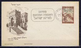 Israel: FDC Mi 15 1949 No Address - FDC