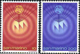 141057 MNH SAN MARINO 1978 ADHESION DE SAN MARINO A LA U.I.T. - Gebraucht