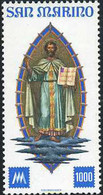 141042 MNH SAN MARINO 1977 CENTENARIO DEL PRIMER SELLO DE SAN MARINO - Gebruikt