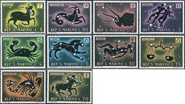 621181 HINGED SAN MARINO 1970 SIGNOS DEL ZODIACO - Usati