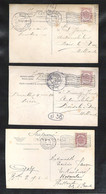 BRUSSEL TENTOONSTELLING 1910 Stempel Op 6 Verschillende Kaarten - Gedenkdokumente