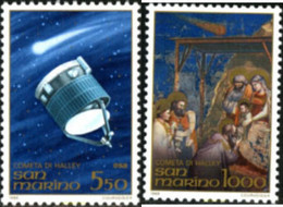 141220 MNH SAN MARINO 1986 PASO DEL COMETA HALLEY - Gebruikt