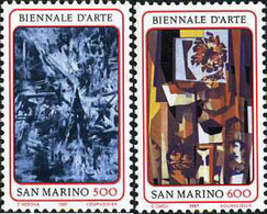 141227 MNH SAN MARINO 1987 BIENAL DE ARTE EN SAN MARINO - Used Stamps
