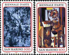 141227 MNH SAN MARINO 1987 BIENAL DE ARTE EN SAN MARINO - Oblitérés