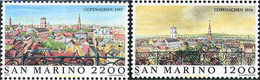 141236 MNH SAN MARINO 1987 LAS GRANDES CIUDADES DEL MUNDO. COPENHAGUE - Used Stamps