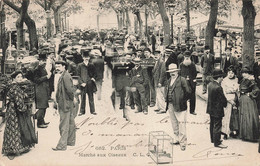 CPA Paris - Marché Aux Oiseaux - C L C - Tres Animé - Cages à Oiseaux - Squares