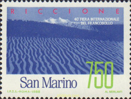 141291 MNH SAN MARINO 1988 JORNADA FILATELICA SAN MARINO - RICCIONE - Gebraucht