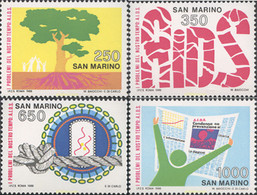 141292 MNH SAN MARINO 1988 SIMPOSIUM INTERNACIONAL CONTRA EL SIDA - Usados