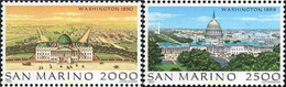 141331 MNH SAN MARINO 1989 LAS GRANDES CIUDADES DEL MUNDO. WASHINGTON - Used Stamps