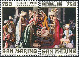 141381 MNH SAN MARINO 1990 NAVIDAD - Gebraucht