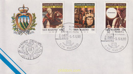 445562 MNH SAN MARINO 1990 LOS GRANDES DEL ESPECTACULO. HOMENAJE A SIR LAWRENCE OLIVIER - Used Stamps