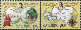 141435 MNH SAN MARINO 1992 500 ANIVERSARIO DEL DESCUBRIMIENTO DE AMERICA - Used Stamps