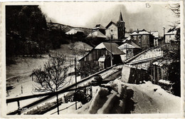 CPA Le CHATELARD - Alt 757 M-sous La Neige - Route Du Pont . (651905) - Le Chatelard