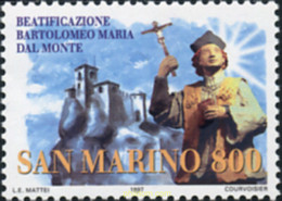 141500 MNH SAN MARINO 1997 BEATIFICACION DE BARTOLOMEO MARIA DEL MONTE - Gebraucht