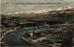 CPA GRENOBLE - Panorama De La TRONCHE Ile Verte Et Les Alpes (652770) - La Tronche