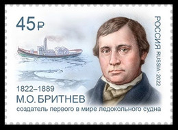 2022 Russia 3158 Russian Shipbuilders. 200 Years Of M.O. Britnev 4,00 € - Neufs
