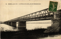 CPA OUDON - Le Pont Sur La Loire Pris De Chamtoceaux (587979) - Oudon