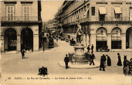 CPA PARIS (1e) La Rue Des Pyramides. La Statue De Jeanne D'Arc (564657) - Statues