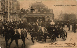 CPA PARIS Les Souverains D'Italie. Le Roi Et Le President (562923) - Recepties