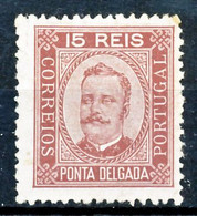 !										■■■■■ds■■ P.Delgada 1892 AF#03 (*) King Carlos Neto 15 Réis 12,5 (x0099) - Ponta Delgada