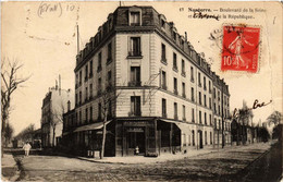 CPA NANTERRE - Boulevard De La Seine Et Boulevard De La Republique (581795) - Nanterre