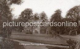 LLANBRYNMAIR PLAS LLWYN OWEN OLD R/P POSTCARD WALES LARGE HOUSE - Montgomeryshire