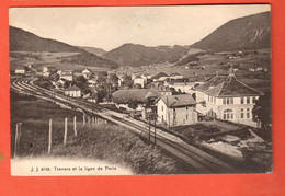 ZSM-00 TRES RARE Village De Travers Et La Ligne De Paris.  Val-de-Travers. Jullien 3753 - Travers