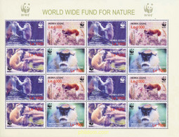 143123 MNH SIERRA LEONA 2004 WWF - Chimpanzés